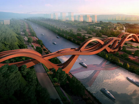 中国のメビウスの輪にインスパイアされた橋があまりにねじれ過ぎている話題に Buzzap