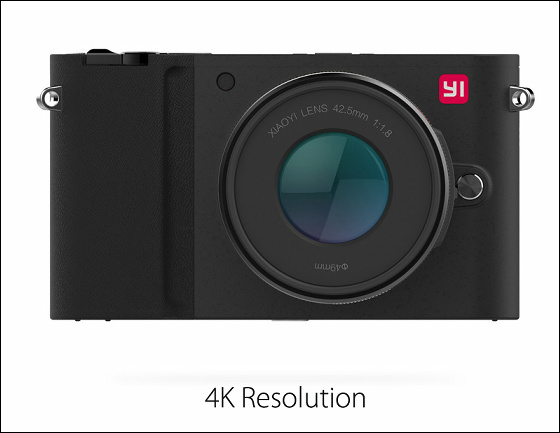 Xiaomi Yi M1 ミラーレス一眼カメラ 2000万画素 互換バッテリー付