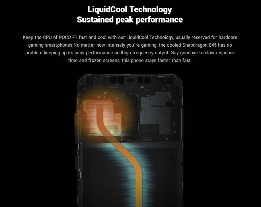 Xiaomi Pocophone F1 Snapdragon 845 液冷