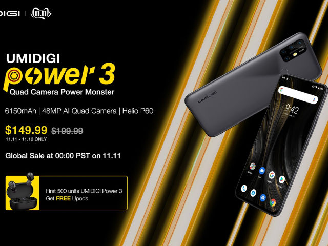 【リリース特価】待ち受け3週間以上の格安スマホ「UMIDIGI Power 3」が1万円台で発売、4800万画素4眼カメラでマルチキャリアにも