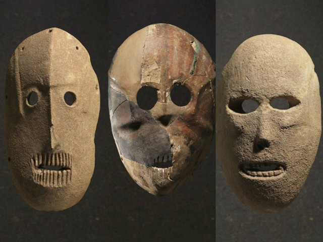 9000年前に作られた 石仮面 旧石器時代から見つめるその不気味な眼差し Buzzap
