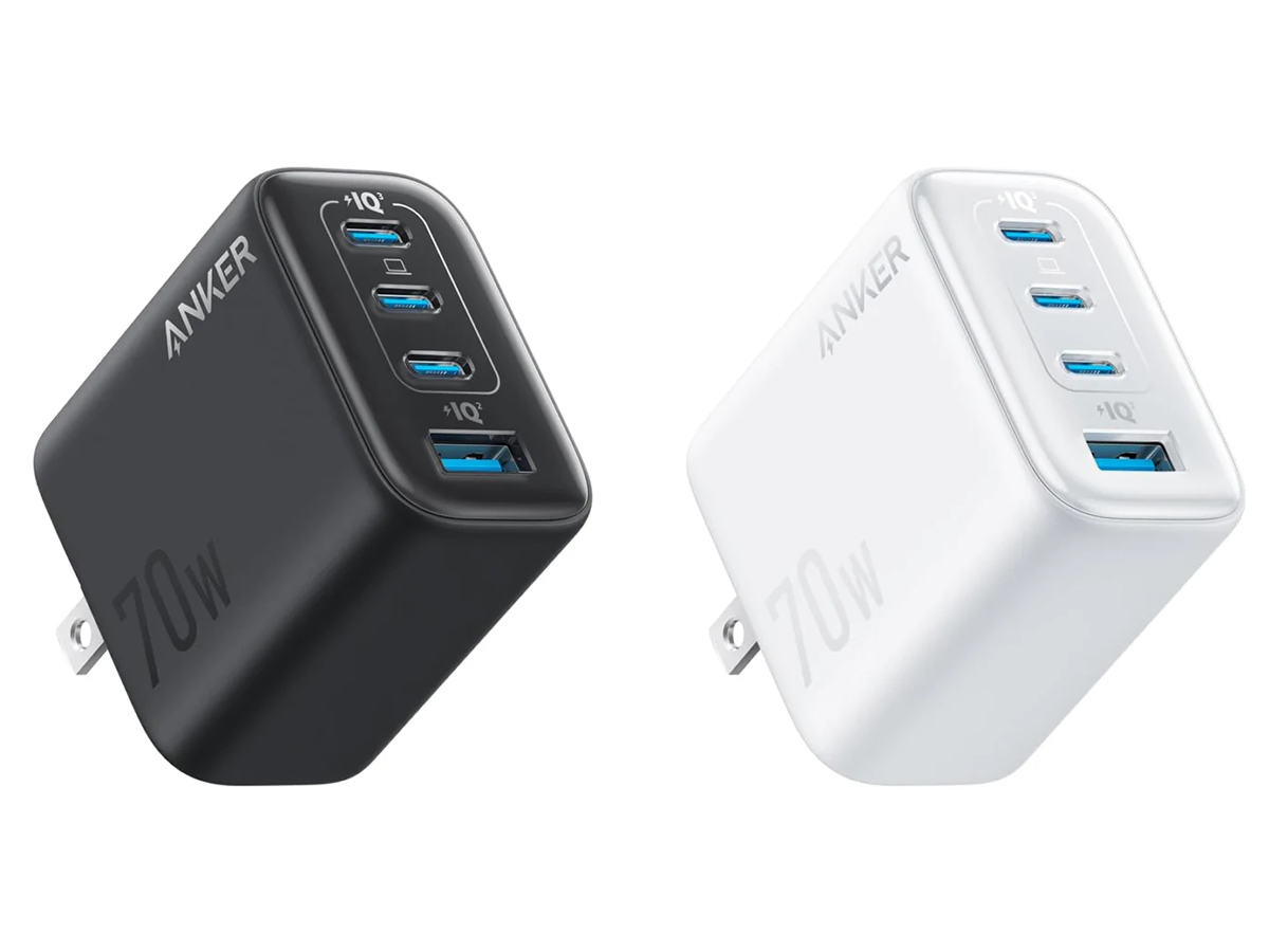 4ポート急速充電器「Anker Zolo Charger(70W,4 Ports)」4000円台に